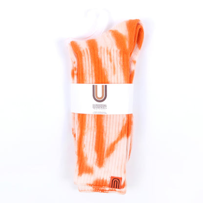UNIVERSAL OVERALL ソックス ムラ染メリブクルー LU-003B