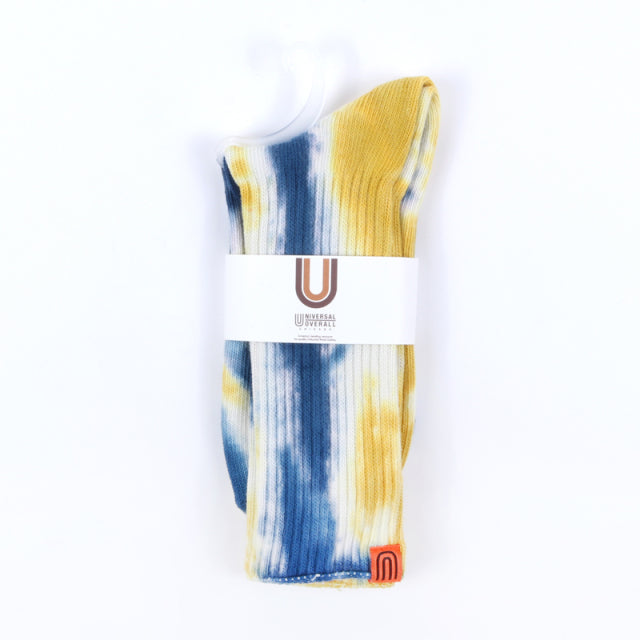 UNIVERSAL OVERALL ソックス ムラ染メリブクルー LU-003B