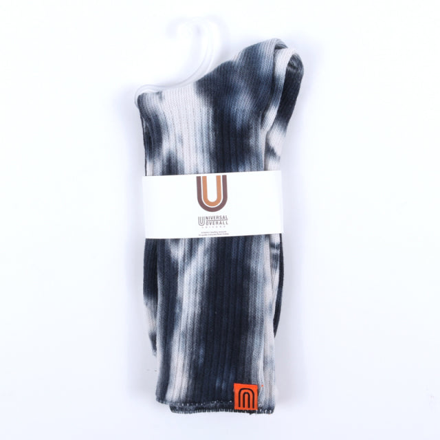 UNIVERSAL OVERALL ソックス ムラ染メリブクルー LU-003B