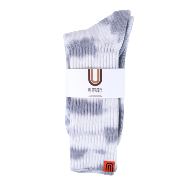 UNIVERSAL OVERALL ソックス ムラ染メリブクルー LU-003B