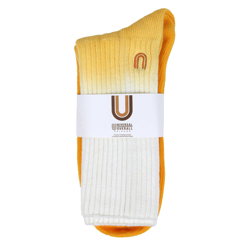 UNIVERSAL OVERALL メンズ グラデーションリブ クルー LU-022