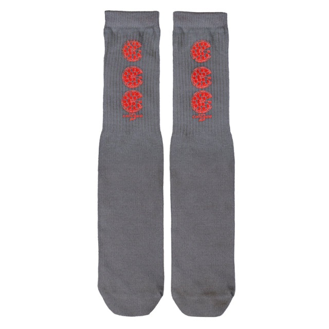 UNIVERSAL OVERALL メンズ クルー ソックス PIZZA CUBE SOCKS LU-1001
