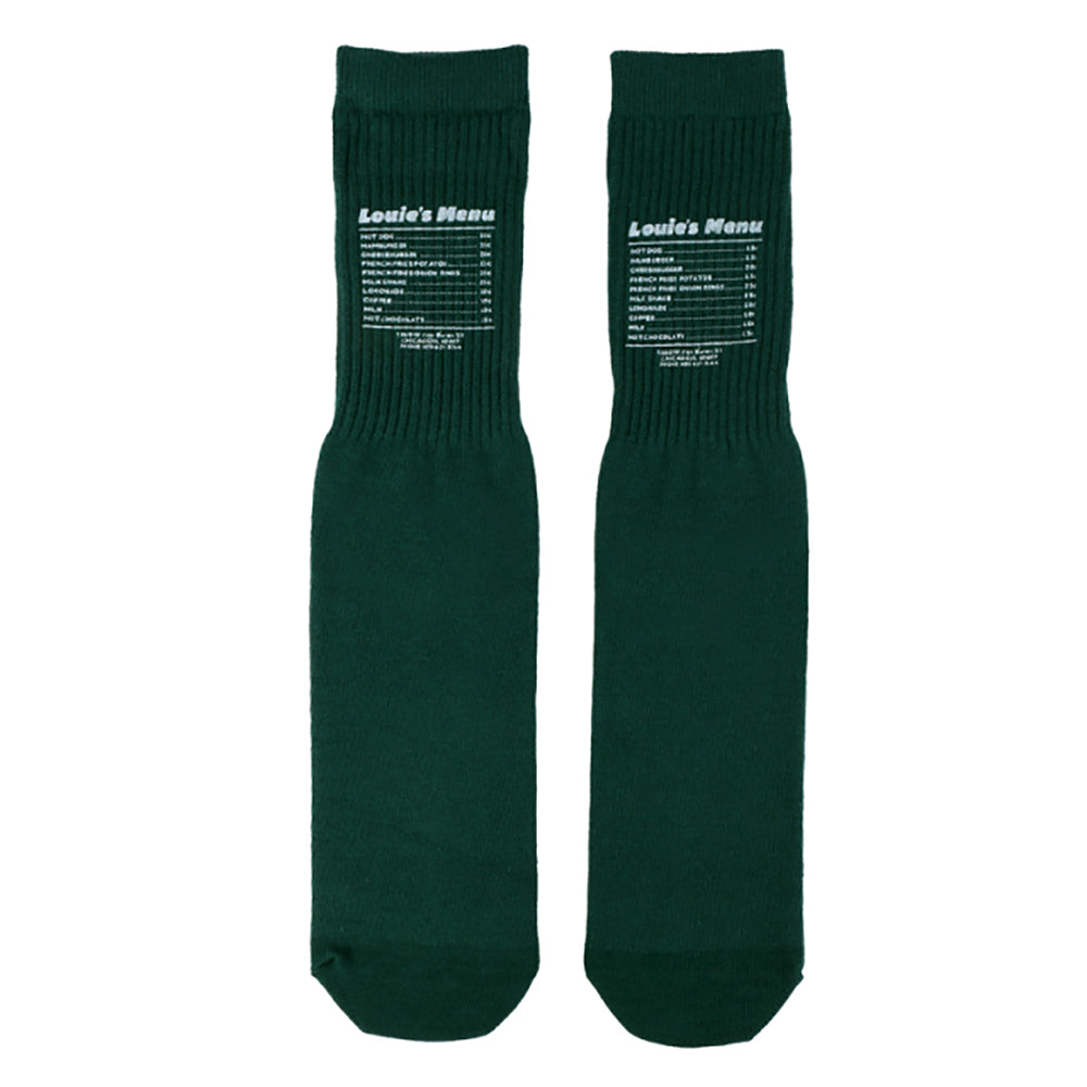 UNIVERSAL OVERALL メンズ クルー ソックス HOT DOG CUBE SOCKS LU-1002