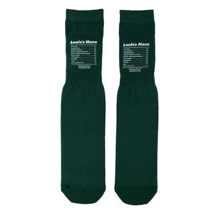 UNIVERSAL OVERALL メンズ クルー ソックス HOT DOG CUBE SOCKS LU-1002