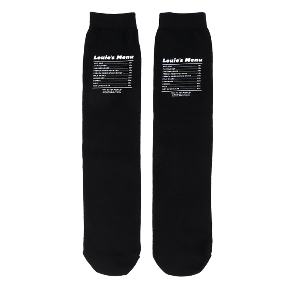 UNIVERSAL OVERALL メンズ クルー ソックス HOT DOG CUBE SOCKS LU-1002