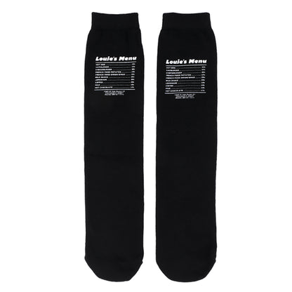 UNIVERSAL OVERALL メンズ クルー ソックス HOT DOG CUBE SOCKS LU-1002