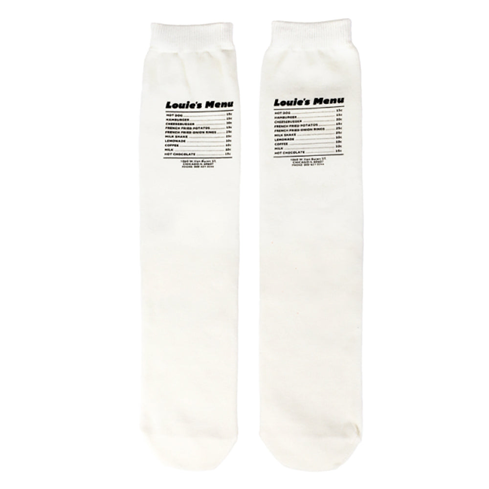 UNIVERSAL OVERALL メンズ クルー ソックス HOT DOG CUBE SOCKS LU-1002