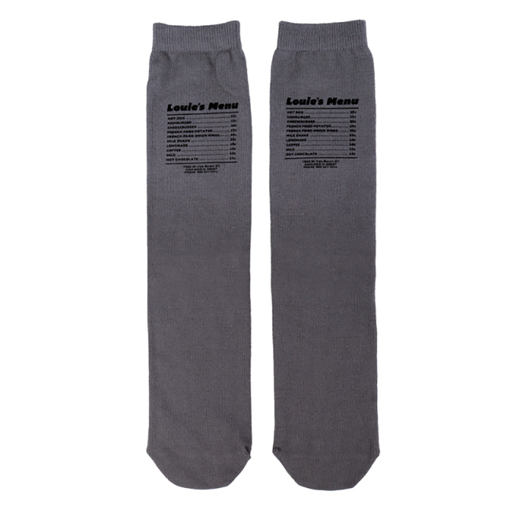 UNIVERSAL OVERALL メンズ クルー ソックス HOT DOG CUBE SOCKS LU-1002