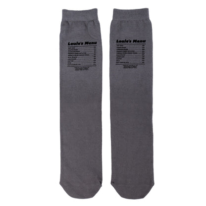 UNIVERSAL OVERALL メンズ クルー ソックス HOT DOG CUBE SOCKS LU-1002