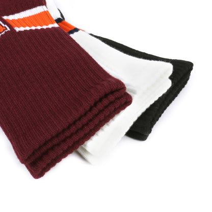 UNIVERSAL OVERALL メンズ 3P ソックス UNIV.O クルー LU-370