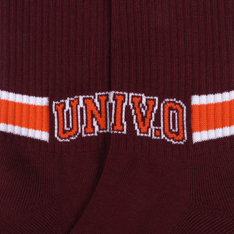 UNIVERSAL OVERALL メンズ 3P ソックス UNIV.O クルー LU-370