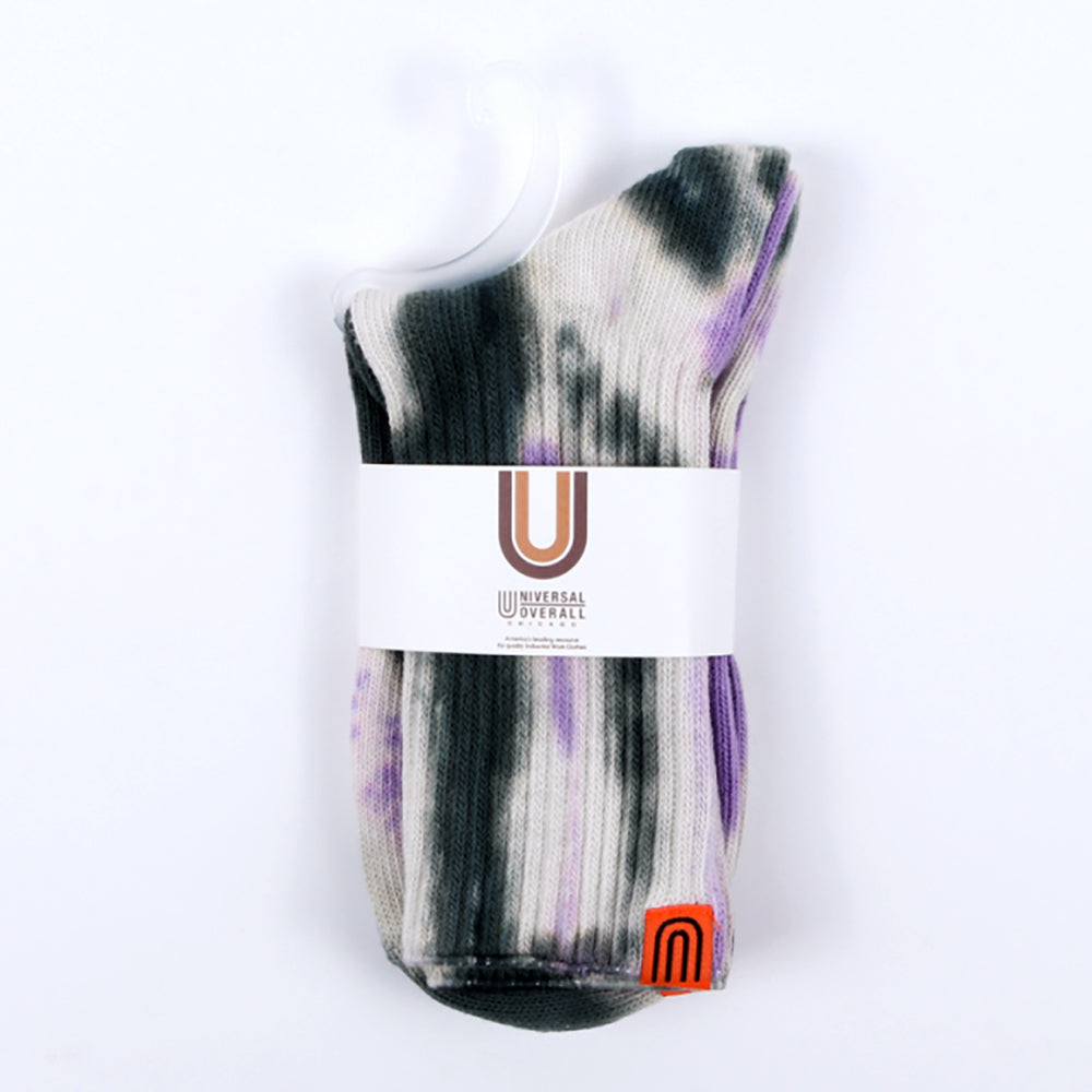 UNIVERSAL OVERALL レディースソックス ムラ染メリブクルー LU-401B