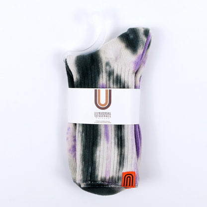 UNIVERSAL OVERALL レディースソックス ムラ染メリブクルー LU-401B