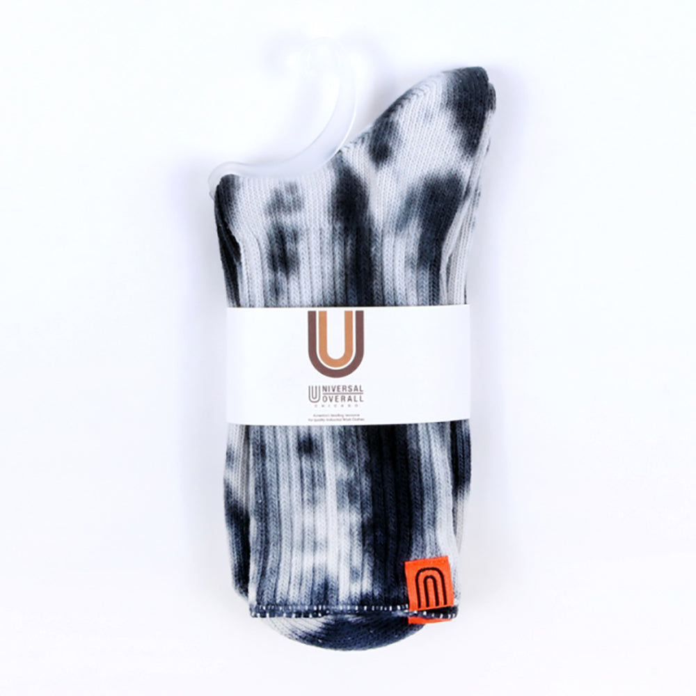 UNIVERSAL OVERALL レディースソックス ムラ染メリブクルー LU-401B