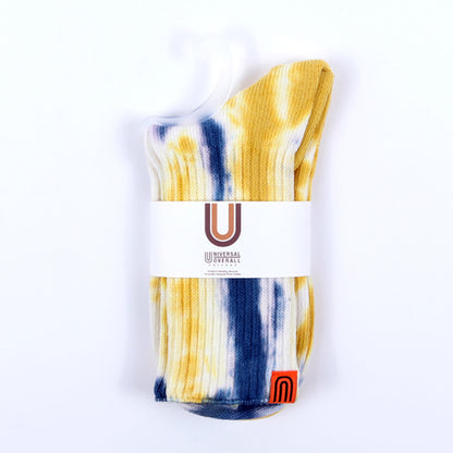 UNIVERSAL OVERALL レディースソックス ムラ染メリブクルー LU-401B