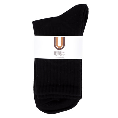 UNIVERSAL OVERALL レディース クルーソックス CHICAGO EMBROIDERYリブクルー LU-411