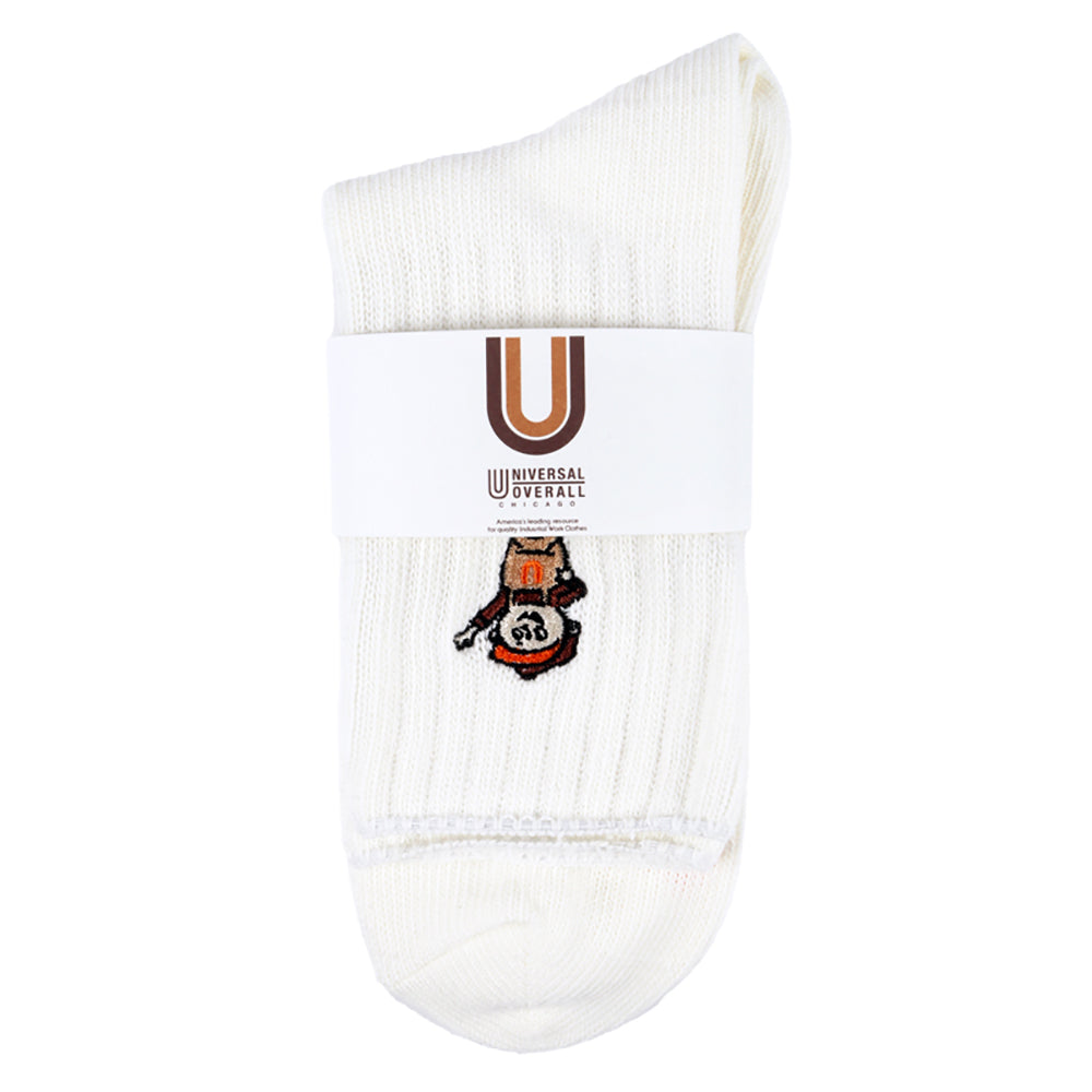UNIVERSAL OVERALL レディース クルーソックス WINDY リブクルー LU-412