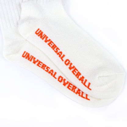 UNIVERSAL OVERALL レディース クルーソックス WINDY リブクルー LU-412