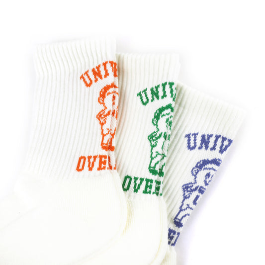 UNIVERSAL OVERALL レディース3Pソックス WINDY クルー LU-641