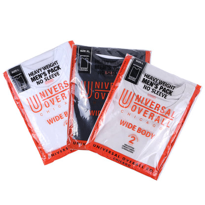 UNIVERSAL OVERALL 2Pパック ワイドヘビーウェイト ノースリーブ UVOP-003B